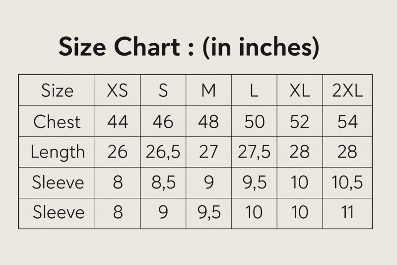 twinfish-size-chart