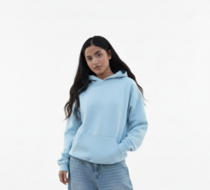 Plain Oversized skyblue streetwear hoodies