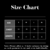 grapgic baby tee size chart